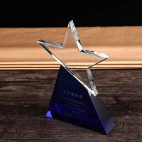 Nouveau Trophée Personnalisé en Cristal pour Cérémonies d'Affaires et de Mariage, Plaque en Cristal Transparent Trapézoïdale Gravée au Sablage