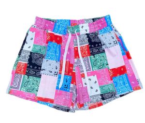 Pantaloncini Estivi da Donna Casual da Spiaggia con Stampa <span class=keywords><strong>Bandana</strong></span>, Vita Alta, Taglie Forti, in Spandex Traspirante - Product Image 1