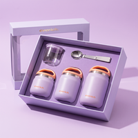 Everich Neues Design Multi-Kapazitäts Isolierter Doppelwandiger 18/8 Edelstahl Essensbehälter BPA-frei Auslaufsicher für Kinder & Erwachsene Täglich