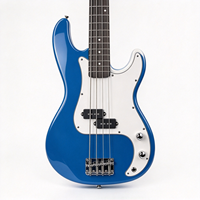 Basse électrique 4 cordes, 20 frettes, manche en érable, corps en paulownia brillant, vente en gros OEM pour débutants GBC-01E KINGMUSICO