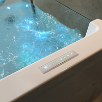 Baignoire Spa Bébé Luxueuse Thermostatique Balnéo Autoportante Acrylique Massage à Bulles