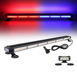 Barre lumineuse LED stroboscopique haute puissance 78W 6P 96cm de notre usine, double face, pour avertissement d'urgence automobile, lampe clignotante, compatibilité 12V - Product Image 1