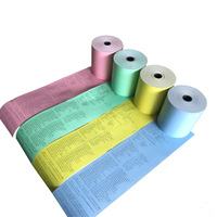 Gulungan kertas nota termal kertas berwarna 80*80 57*40 kustom semua jenis warna