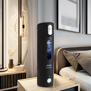 ขวดน้ำไทเทเนียมผลิตไฮโดรเจนพร้อมเครื่องผลิตไอออน USB ขนาด 350 มล. ไฮโดรเจน 0.8-1.0 PPM สำหรับรถยนต์ รถบ้าน โรงแรม ครัวเรือน และใช้งานกลางแจ้ง - Product Image 5