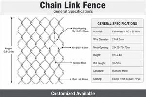 Clôture grillagée galvanisée en PVC de 4, 6 et 8 pieds <span class=keywords><strong>pour</strong></span> la sécurité des stades, la protection temporaire des jardins, rouleau personnalisé, clôture à mailles losangées <span class=keywords><strong>pour</strong></span> usine - Product Image 3