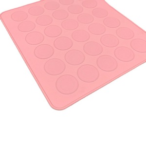Silicone Placemat Square Anti-Slip Heat Insulating Table Mat Macaron Shape Solid Color Foldable For Dining Use - Product Image 1