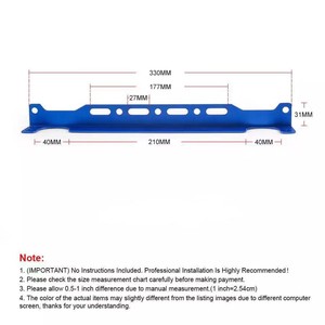 Aluminum Engine Oil Cooler Mounting <b>Bracket</b> Kit Black Blue <b>Silver</b> For Retrofit Upgrade - Product Image 5