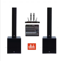 Système de colonnes de réseau de subwoofer actif 900W Haut-parleurs de fête en plein air Son Audio Système de haut-parleurs de colonne à 3 canaux