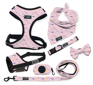 Aksesoris Hewan Peliharaan Berkualitas Tinggi, Set Harness dan Tali Anjing yang Dapat Dibalik, Rompi Anjing, Kalung Bandana, Kantong Kotoran Anjing, Promo TikTok - Product Image 4