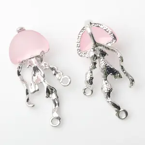 Wholesale Quality Assurance Cute Jellyfish Shape Pendant Zinc Alloy Pendants Charms Jewelry DIY Accessories