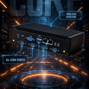 Mini PC industriel sans ventilateur, PC embarqué, processeur Intel <span class=keywords><strong>Core</strong></span> I3 <span class=keywords><strong>I5</strong></span> de 12e génération, double LAN, 6 ports COM, interface d'affichage HD, mini PC industriel - Product Image 5