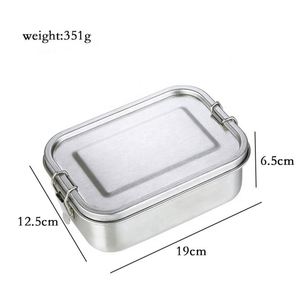 New Design American Airtight Stainless Steel Food Storage <b>Container</b> 800Ml Silicone Seal Ring 304 Metal Lunch Box - Product Image 2