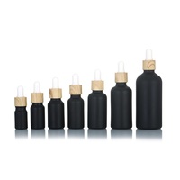 Botol Kaca Pipet Tetes 5ml 10ml 15ml 20ml 30ml 50ml 100ml 18mm Botol Kaca Pipet Tetes Dengan Tutup Kayu Bambu