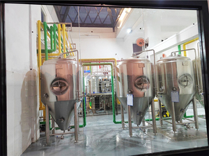 Thép không gỉ Micro Nhà máy bia 500l/1000L/1500L công nghiệp bia thiết bị sản xuất bia PLC tàu Áp lực bơm cho nhà máy bia thủ công - Product Image 3