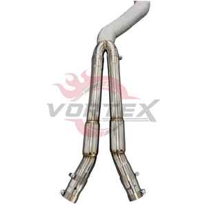 Tubo de Escape Intermedio VORTEX de Acero Inoxidable de Igual Longitud, Pulido Espejo, Sonido GTR 0MM para BMW G80 M3, Alta Gama, Gran Venta - Product Image 4