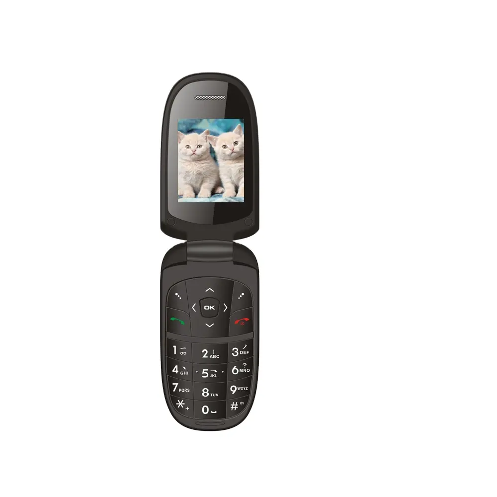 China Goedkope Telefoon Dual Sim, 1.77 Inch Mini Slim Flip Telefoon Groothandel, Een Manier Cellphone