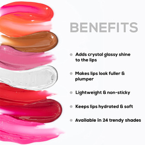 Boîte d'emballage personnalisée pour gloss liquide transparent, vente en gros, gloss végétalien brillant, mat, longue tenue, effet repulpant, brun foncé - Product Image 4