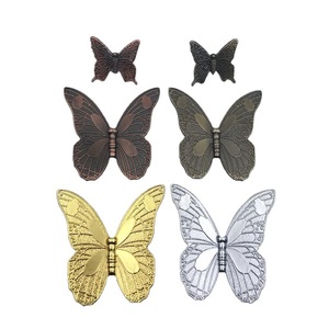 Poignées de meuble en métal en forme de papillon, en alliage de zinc, style européen, pour tiroirs et portes, quincaillerie de cuisine - Product Image 4