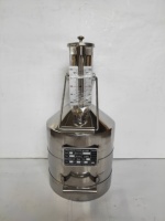 Bidon de mesure portable en acier inoxydable de type Sérénite de 20 L pour huile et essence