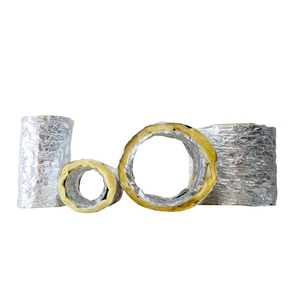 Conducto Flexible Aislado con Revestimiento de Aluminio y Núcleo de Lana de Vidrio para Sistemas de Aire Acondicionado en Edificios Comerciales - Product Image 3