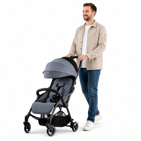 Vente en gros ODM, poussette bébé 3 en 1 en alliage d'aluminium, pliage en un clic, poussette de voyage portable pour usage domestique, 6 mois-3 ans, 25 kg