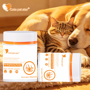 Complément de lécithine pour animaux de compagnie avec DHA, EPA et astaxanthine pour la croissance du pelage et la réparation de la peau en poudre - Product Image 1