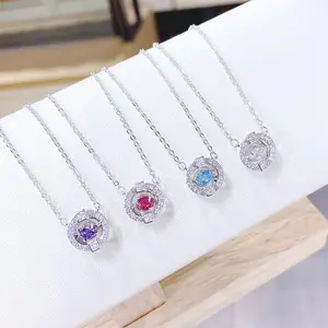 Perhiasan Fashion Baru Kalung Pintar Kristal dari Austria Liontin Hati Beat Mode Liar untuk Pesta Wanita
