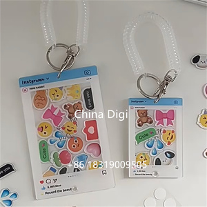 Porte-cartes <span class=keywords><strong>photo</strong></span> personnalisable en acrylique ouvert, à remplir soi-même, avec breloque et fonction <span class=keywords><strong>shaker</strong></span> - Product Image 6