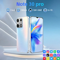 Note30 Pro 2026, el Mejor Teléfono Inteligente Android 5G Global, 16GB 1TB, Pantalla de 7.3 Pulgadas, Batería de Gran Capacidad, Cámara de Alta Calidad, Deca-Core