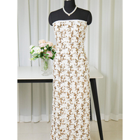 Tissu à Paillettes Épais et Couvrant Blanc et Or Scintillant pour Robes de Soirée, Robes de Fête et Tenues de Cérémonie
