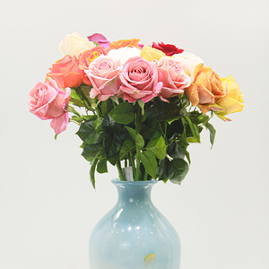Fleurs artificielles en rose Vénus au toucher réel, 66 cm, pour décorations de Noël, de la Saint-Valentin, de Thanksgiving, de remise de diplômes <span class=keywords><strong>et</strong></span> de fêtes - Product Image 3
