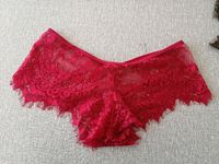 Livraison discrète Culotte string femme en dentelle multicolore S-XXXL à motif cils ajouré taille basse