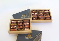 Boîte cadeau de luxe personnalisée et recyclable pour noix, avec lamination mate et gaufrage, emballage rigide élégant pour noix de cajou, noix et fruits secs