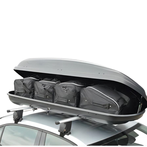 Black White Roof Box Car Roof Top Plastic Luggage Cargo Carrier Box for SUV
