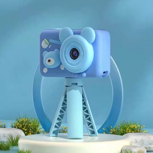 Children Camera Dual Lens Cute Cartoon Design With <b>Stand</b> For Kids Video <b>Recording</b> 87.4x37.5x57.1mm MicroSD Support - Product Image 4