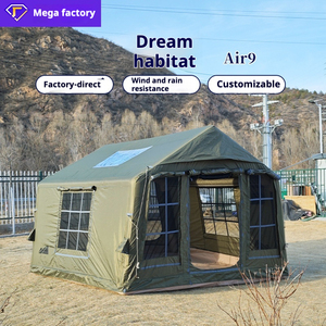 Houmu Bốn Mùa Cắm Trại Ngoài Trời PVC Inflatable Mái Lều Di Động Ngoài Trời Bãi Biển Chống Mưa Tự Động Nhanh Chóng Mở 3.6x3.6m - Product Image 1