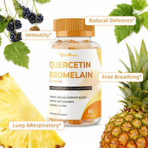 Gomitas de Quercetina para el Soporte de las Articulaciones, <span class=keywords><strong>Alergias</strong></span> y la Salud del Corazón, Suplemento de Bromelina que Refuerza el Sistema Inmunológico y la Salud Respiratoria - Product Image 4