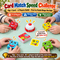 Jeu de puzzle Montessori pour enfants, développement éducatif, nouveauté, cube magique en bois changeant de visage