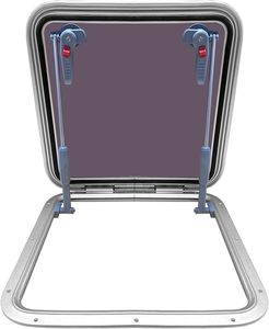 ISURE 마린 알루마이트 알루미늄 19.6 "x 19.6" 푸시 아웃 갑판 해치 보트 요트 스퀘어 해양 해치 현창 보트/요트/RV - Product Image 1