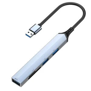 热多分离器适配器OTG 5合1 USB 3.0集线器类型C USB 5端口类型C集线器，适用于联想Macbook Pro PC电脑配件