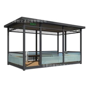 Abri pour fumeurs en structure acier, portable, extérieur, une seule pièce, pour la communauté, l'école, l'usine - Product Image 5