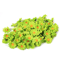 Usine Sevenstar – Vente en gros – 100 têtes de fleurs artificielles mini en plastique de 4 cm (chrysanthème, marguerite) – Magnifiques et colorées