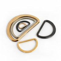 MeeTee F4-7 10-75mm En Forme De D Anneau Boucle D'alliage de Matériel Semi-circulaire Bouton Sac Sangle Connexion D Boutons Accessoires Bagagerie