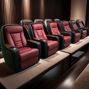 <span class=keywords><strong>Fauteuil</strong></span> élévateur électrique simple de cinéma maison de luxe haut de gamme avec tasse pour regarder des films pratique et confortable - Product Image 2