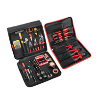 Juego de Herramientas para Electricista RUBICON Original, Hecho en Japón, Kit Completo de Herramientas Manuales con Bolsa