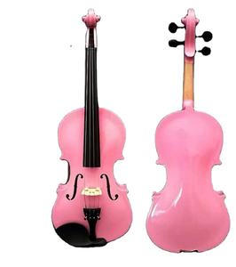 Violines de Madera Maciza para Principiantes y Adultos, de Alta Calidad, Hechos a Mano, Color Rosa, 4/4, Violines Avanzados, <span class=keywords><strong>Precios</strong></span> de Fábrica al por Mayor - Product Image 1