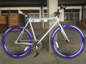 Produttore di cina oem personalizza il prezzo all'ingrosso 700c adulto classico singolo velocità racing order fixie bike look bicicletta a scatto fisso - Product Image 6