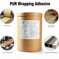 Colle thermofusible PUR en gros d'usine, bonne adhérence initiale, séchage rapide, pour placage de bois, colle PUR pour placage de meubles