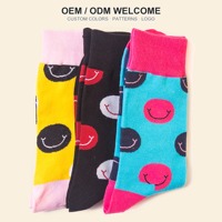 Chaussettes de cheville antidérapantes personnalisées OEM pour l'automne, avec motif banane, en coton doux, chaussettes amusantes multicolores, vente en gros
