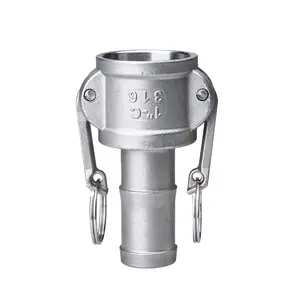 Wholesale custom 304/316 L 1/8" 1/4" 1/2" 1" 2' 3" 4" male BSP NPT stainless steel camlock quick coupling for plumbing